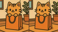 Puzzle: Can You Spot 3 Differences in the Picture of a Cat in 45 Seconds?